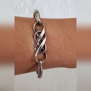 Sterling silver MOBIUS STRIP bracelet